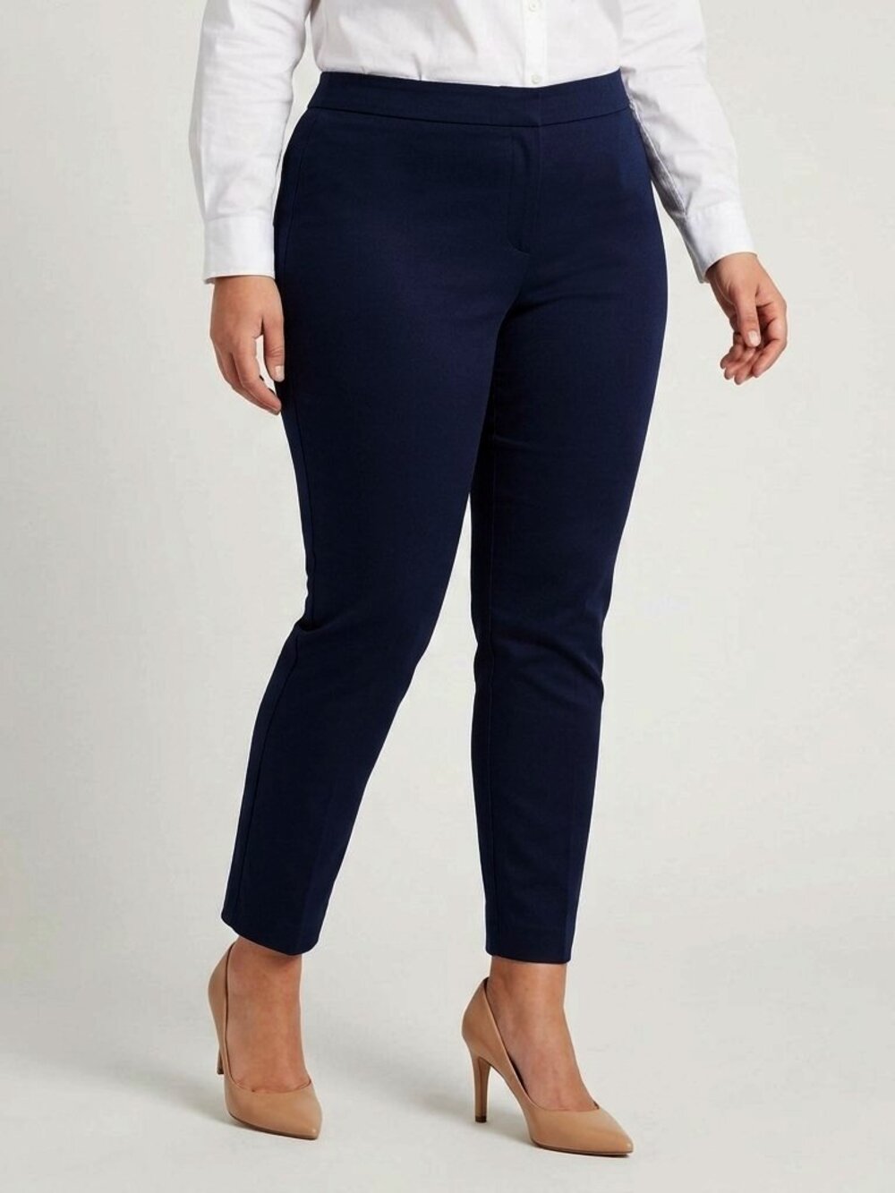 Michael Kors "True Navy" Super Skinny Pull-On High Rise Ankle Pant NEW- Sz. XL